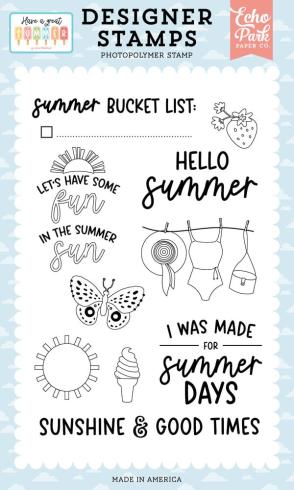 Echo Park - Stempelset "Summer Bucket List" Clear Stamps