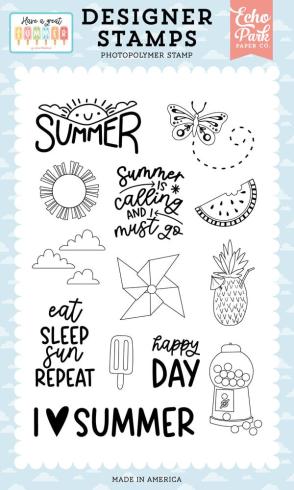 Echo Park - Stempelset "Summer Is Calling" Clear Stamps