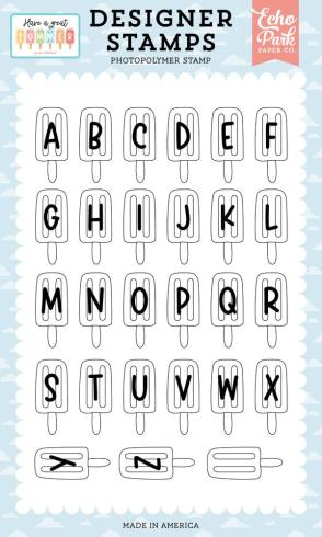 Echo Park - Stempelset "Popsicle Alphabet" Clear Stamps