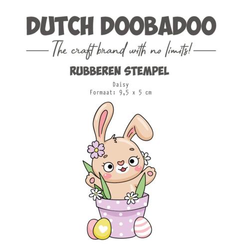 Dutch Doobadoo - Gummistempel "Daisy" Rubber Stamp 9,5x5cm