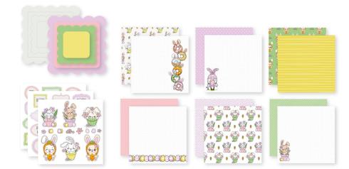 Dutch Doobadoo - Papier Kit "Happy Easter" Crafty Kit - 12 Bogen