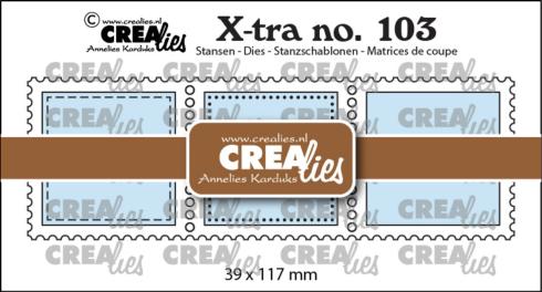 Crealies - Stanzschablone "No. 103 Postzegels Vierkant in een Rij" X-tra Dies