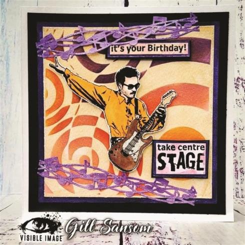Visible Image - Stempelset 4x6 Inch "Rock Star" Clear Stamps