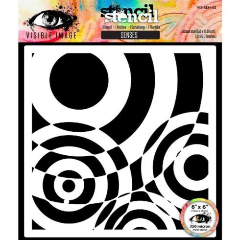 Visible Image - Schablone 6x6 Inch "Senses" Stencil