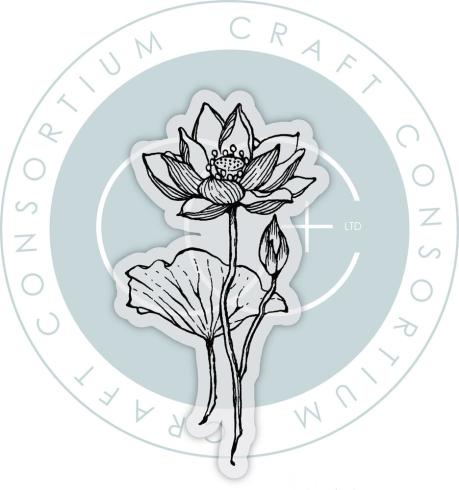 Craft Consortium - Stempel "Lotus" Clear Stamps