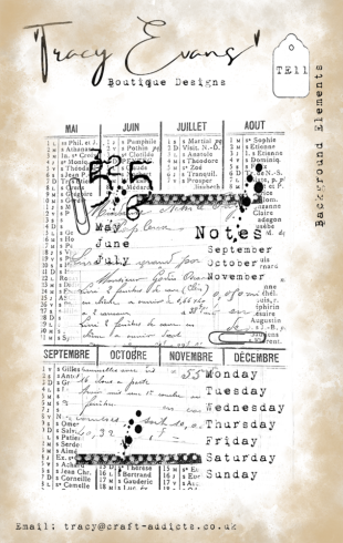 Tracy Evans - Stempel "Background Elements" Clear Stamps