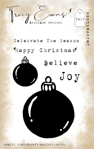 Tracy Evans - Stempelset "Decorations" Clear Stamps