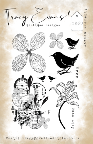 Tracy Evans - Stempelset "Garden Elements" Clear Stamps