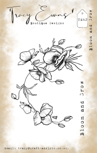 Tracy Evans - Stempelset "Bloom & Grow" Clear Stamps