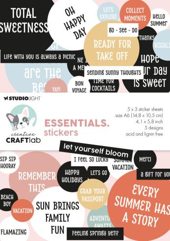 Creative Craft Lab - Studio Light - Aufkleber "Let Yourself Bloom" Sticker