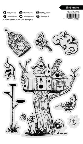 Art By Marlene - Stempelset "A Bird Mansion" Clear Stamps