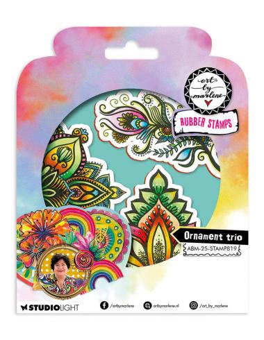 Art By Marlene - Stempelset "Ornament Trio" Cling Stamp