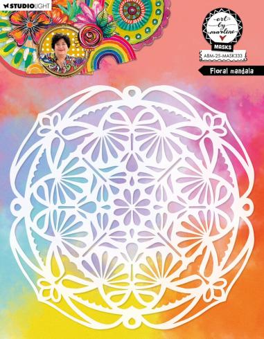 Art By Marlene - Schablone "Floral Mandala" Stencil - Mask 