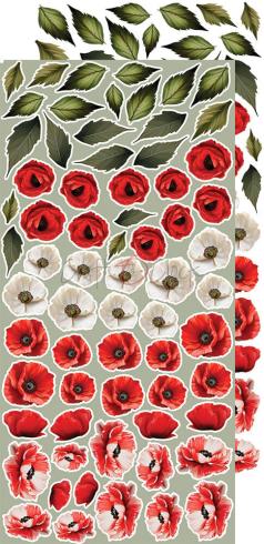 Craft OClock - Ausschneidebogen "Heart of the Sun" Extra Set Flowers & More - 18 Bogen