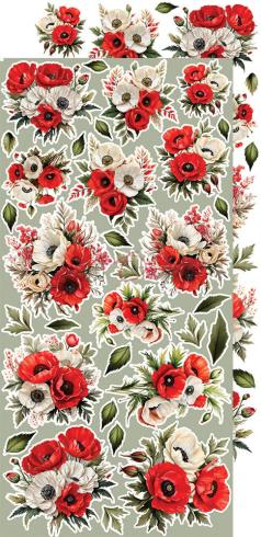 Craft OClock - Ausschneidebogen "Heart of the Sun" Extra Set Flowers & More - 18 Bogen