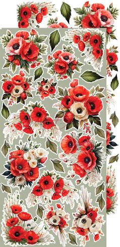 Craft OClock - Ausschneidebogen "Heart of the Sun" Extra Set Flowers & More - 18 Bogen