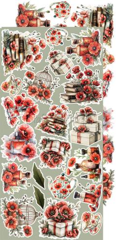 Craft OClock - Ausschneidebogen "Heart of the Sun" Extra Set Flowers & More - 18 Bogen