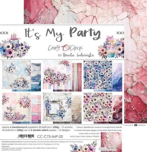 Craft OClock - Designpapier "It's My Party" Paper Pack 12x12 Inch - 6 Bogen