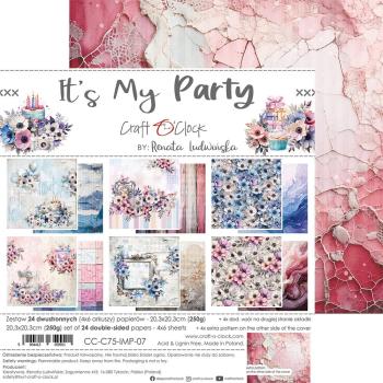 Craft OClock - Designpapier "It's My Party" Paper Pack 8x8 Inch - 24 Bogen