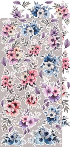 Craft OClock - Ausschneidebogen "It's My Party" Extra Set Flowers & More - 18 Bogen