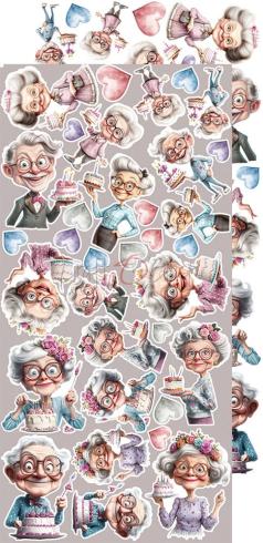 Craft OClock - Ausschneidebogen "It's My Party" Extra Set Flowers & More - 18 Bogen