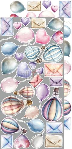 Craft OClock - Ausschneidebogen "It's My Party" Extra Set Party - 18 Bogen