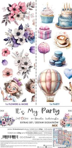 Craft OClock - Ausschneidebogen "It's My Party" Extra Set Mix - 18 Bogen