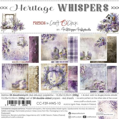 Craft OClock - Designpapier "Heritage Whispers" Paper Pack 6x6 Inch - 24 Bogen