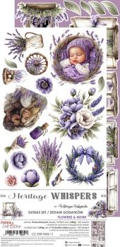Craft OClock - Ausschneidebogen "Heritage Whispers" Extra Set Flowers & More - 18 Bogen