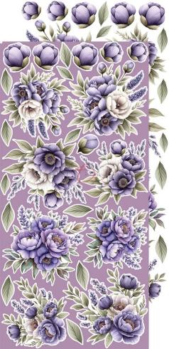 Craft OClock - Ausschneidebogen "Heritage Whispers" Extra Set Flowers & More - 18 Bogen
