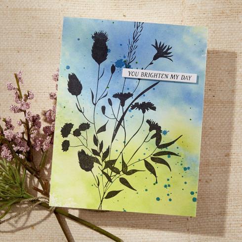 Spellbinders - Buchdrucktechnik "Bloom Wildly" BetterPress Plate