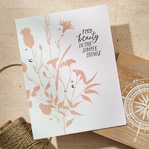 Spellbinders - Buchdrucktechnik "Bloom Wildly" BetterPress Plate