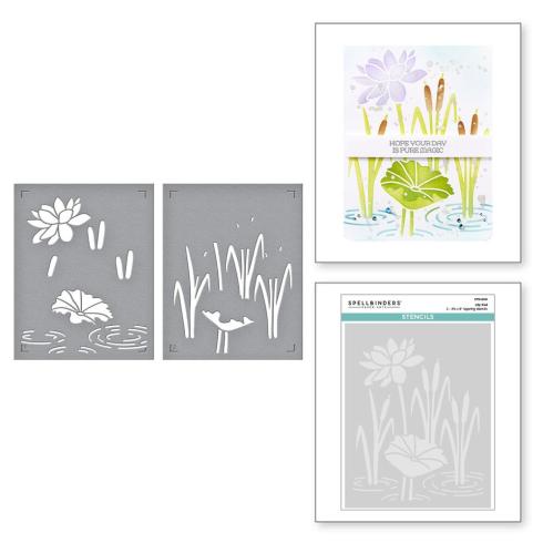 Spellbinders - Schablone "Lily Pad" Stencil