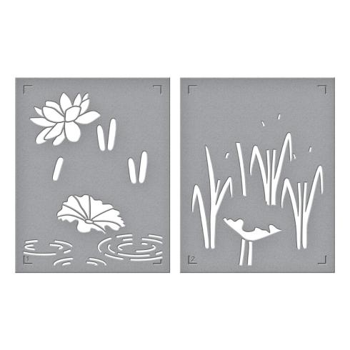 Spellbinders - Schablone "Lily Pad" Stencil