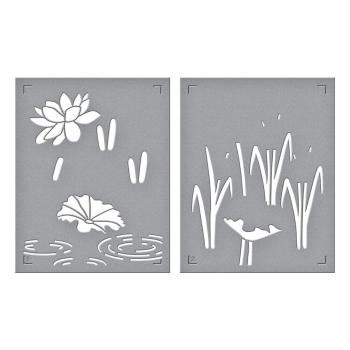 Spellbinders - Stempelset & Stanzschablone & Schablone "Jump for Joy I Want It All!" Clear Stamps & Dies & Stencil Bundl