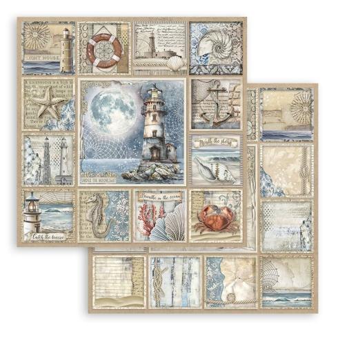 Stamperia - Designpapier "Lighthouse" Paper Sheets 12x12 Inch - 10 Bogen