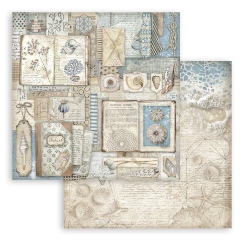 Stamperia - Designpapier "Silent Sea" Paper Pack 8x8 Inch - 10 Bogen