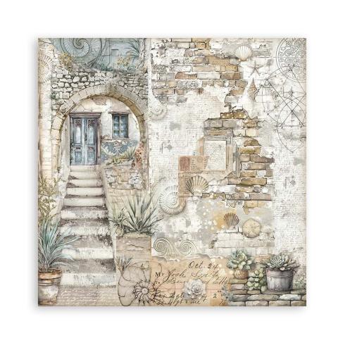 Stamperia - Designpapier "Silent Sea" Maxi Paper Pack 8x8 Inch - 22 Bogen
