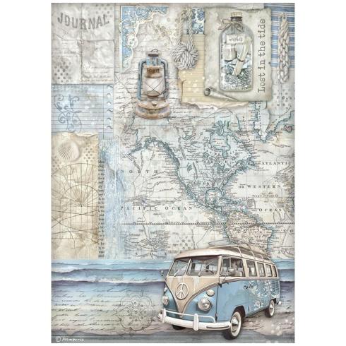 Stamperia - Decopatch Papier "Van" Decoupage A4 - 6 Bogen  