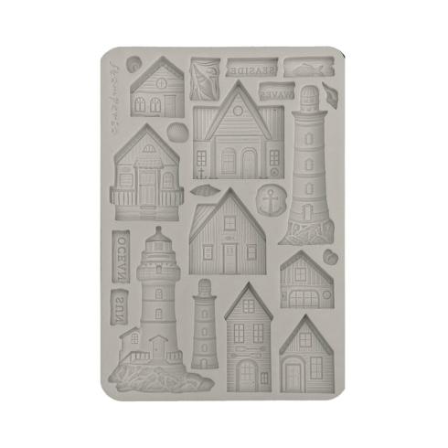 Stamperia - Gießform A5 "Houses and Lighthouse" Soft Mould 