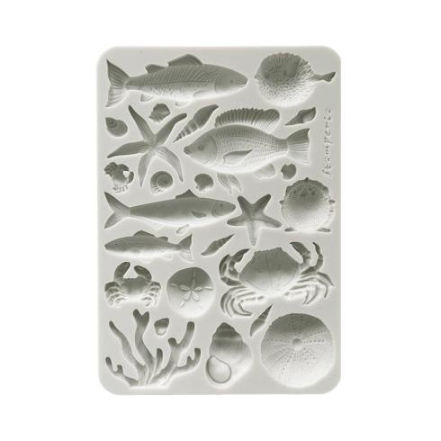 Stamperia - Gießform A5 "Shells and Fish" Soft Mould 