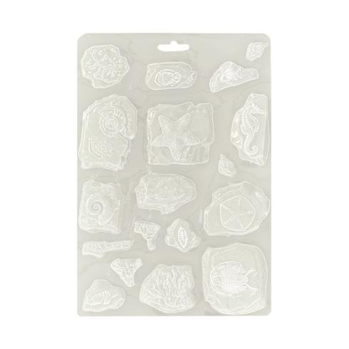 Stamperia - Gießform A5 "Fossils" Soft Mould 