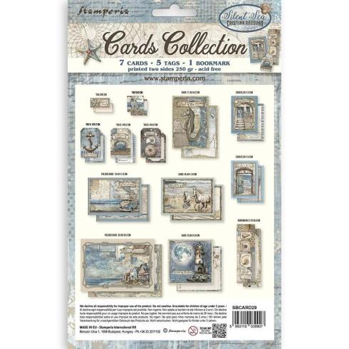 Stamperia - Stanzteile "Silent Sea" Cards Collection