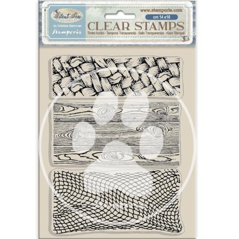 Stamperia - Stempelset "3 Textures" Clear Stamps