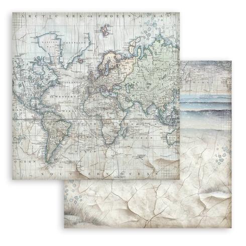 Stamperia - Designpapier "Silent Sea" Maxi Paper Pack 12x12 Inch - 10 Bogen