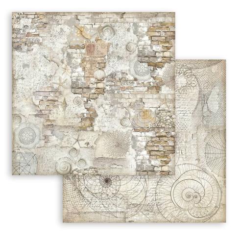 Stamperia - Designpapier "Silent Sea" Maxi Paper Pack 12x12 Inch - 10 Bogen