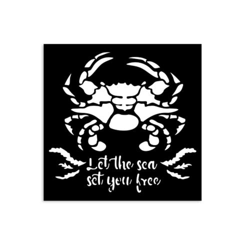 Stamperia - Schablone 12x12cm "Crab" Stencil