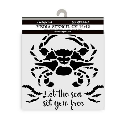 Stamperia - Schablone 12x12cm "Crab" Stencil