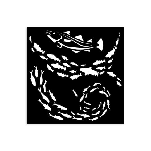 Stamperia - Schablone 12x12cm "Fish" Stencil
