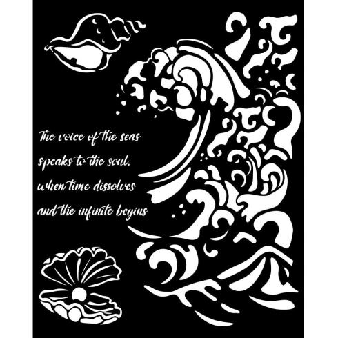 Stamperia - Schablone 20x25cm "Wave and Shell" Stencil